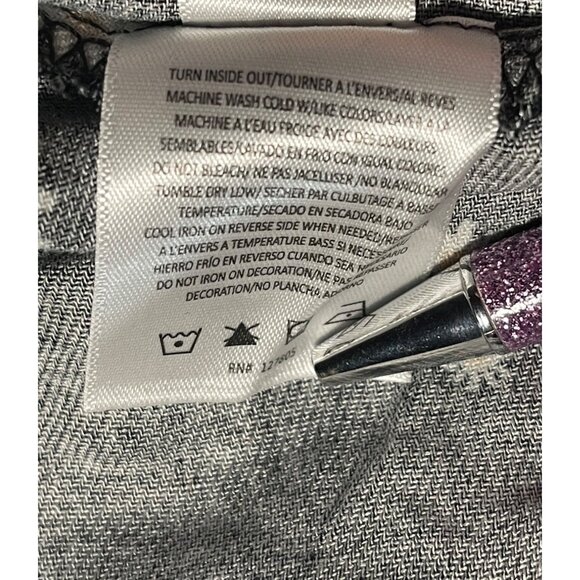 Jessica Simpson Kids Black Mini Dress Daisy Print Button Up Front Size M 8 - Picture 7 of 7